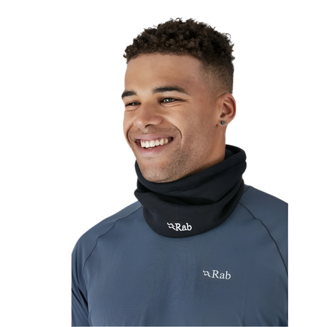 Rab Powerstretch Neck Shield in Black - detail