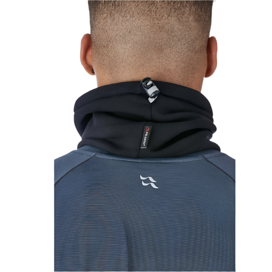 Rab Powerstretch Neck Shield in Black - worn