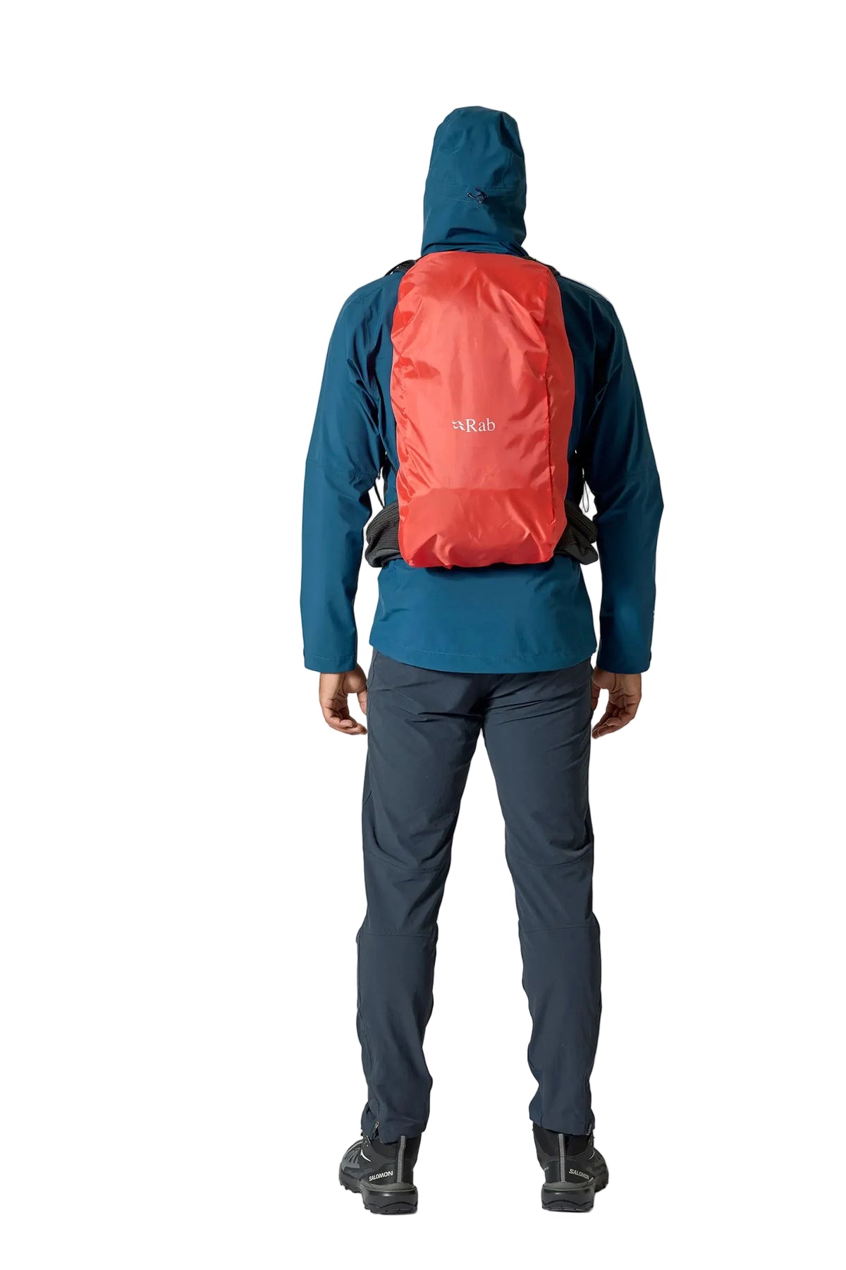 Rab Protium 20L Day Pack in Tempest Blue - On Model Back View