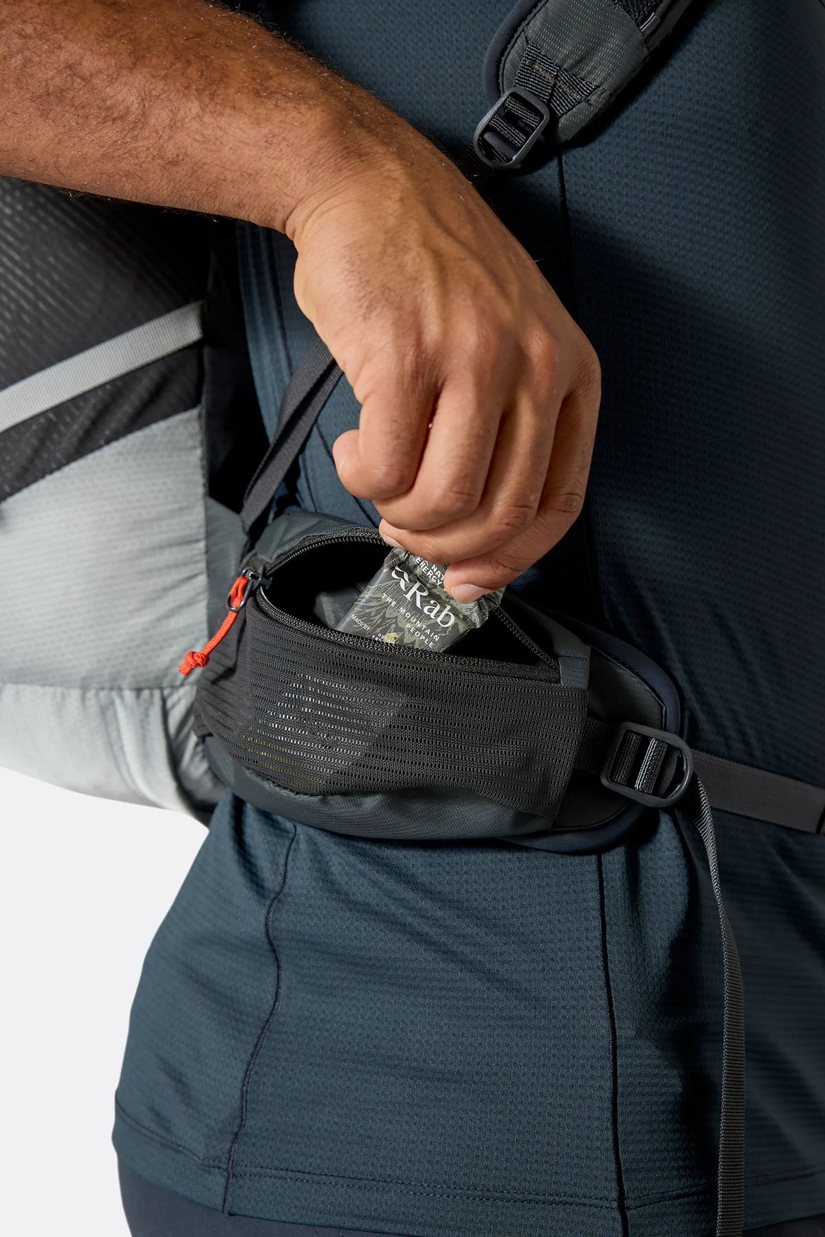 Rab Protium 27L Day Pack in Anthracite - On Model Side View