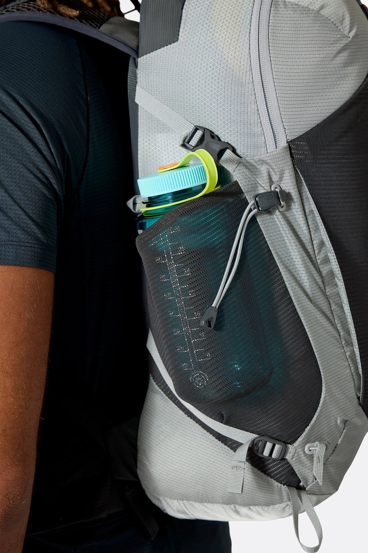 Rab Protium 27L Day Pack in Anthracite - Side Mesh Pocket Detail