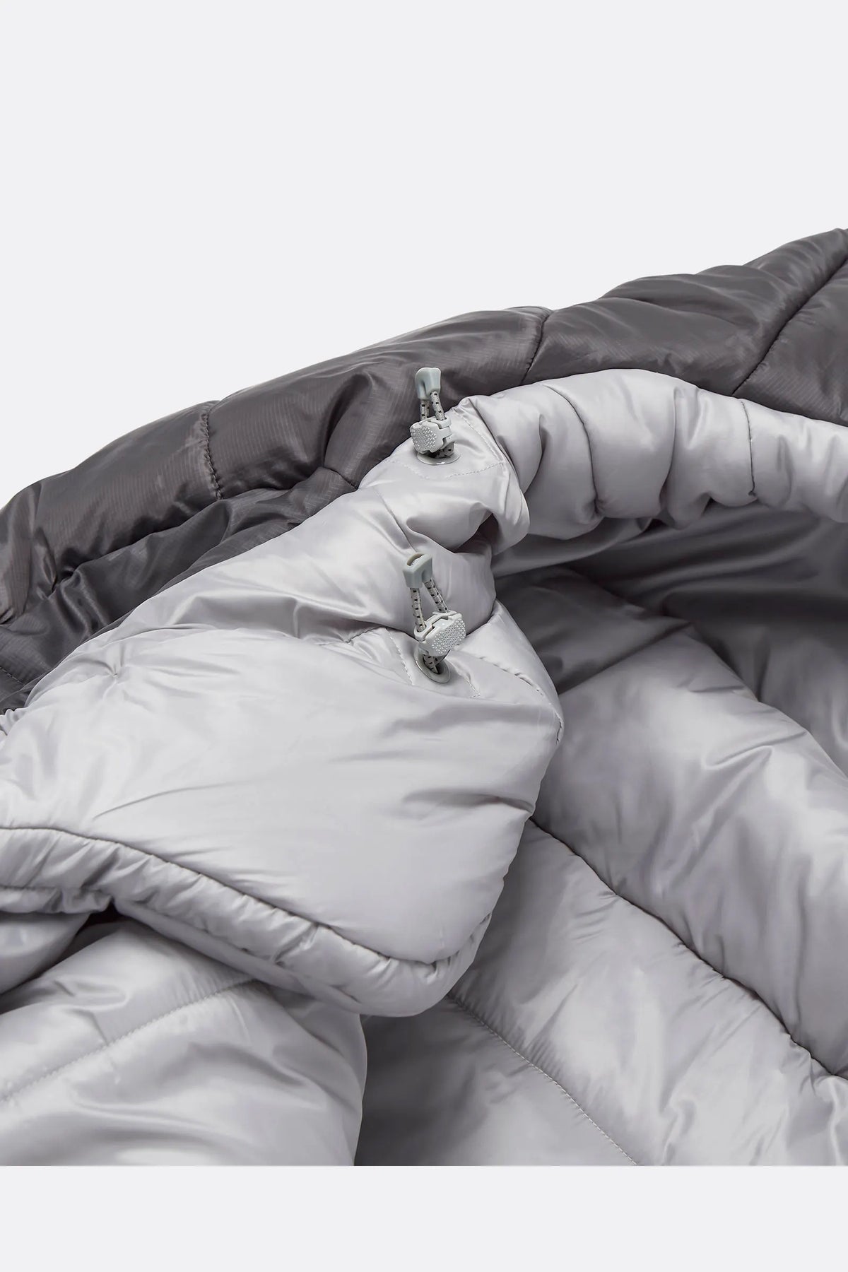 Rab Radeon Synthetic Sleeping Bag (-6°C/20F) in Sage/Graphene - cordlock detail