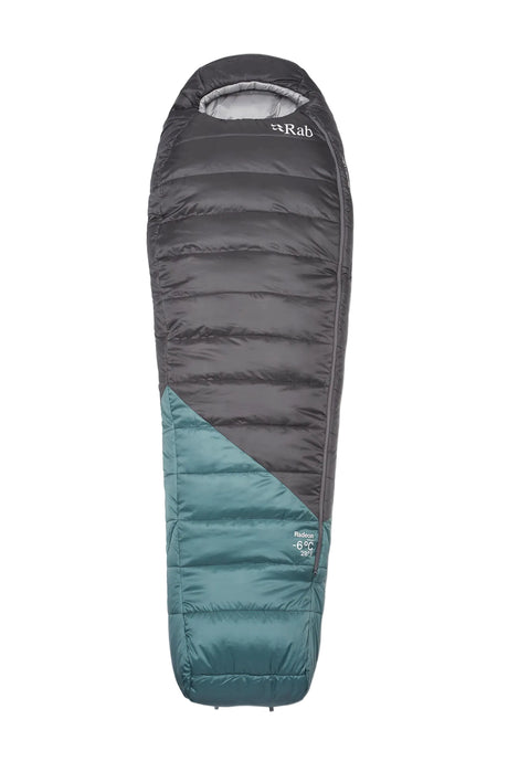 Rab Radeon Synthetic Sleeping Bag (6°C/43F) in Sage/Graphene - front