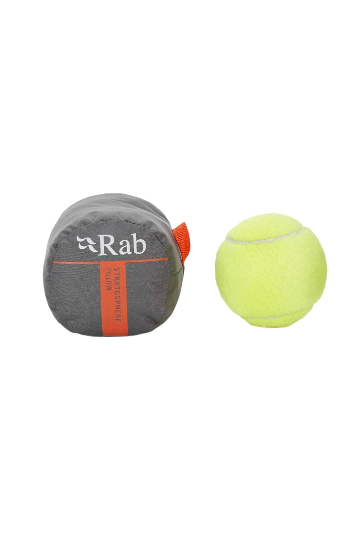Rab Stratosphere Inflatable Pillow in Graphene - packed, front