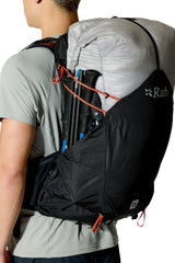 Rab Syclon XP 40L Waterproof Pack in Black/Dark Pewter - Shoulder Strap Detail