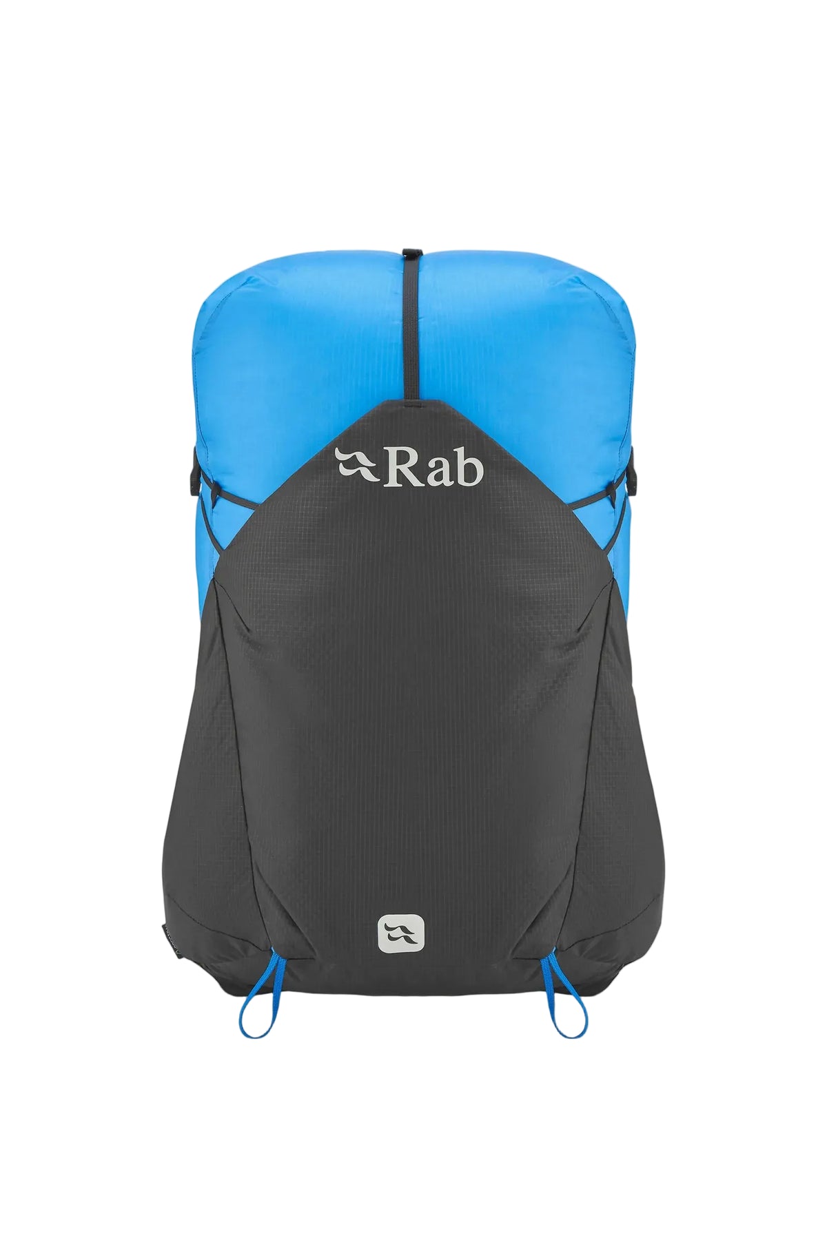Rab Syclon XP 40L Waterproof Pack in Black/Maya Blue - Front Standalone