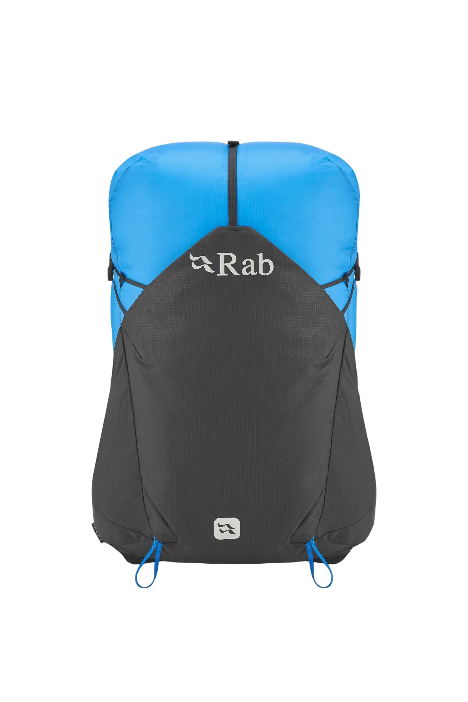 Rab Syclon XP 40L Waterproof Pack in Black/Maya Blue - Front Standalone