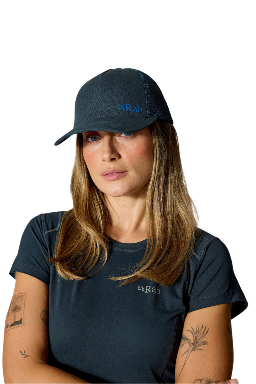 Rab Trucker Logo Cap in Tempest Blue - Front