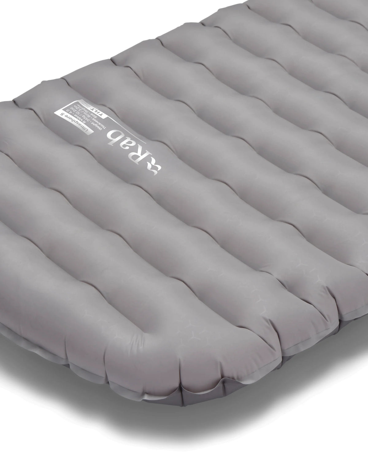 Rab Ultrasphere 5 Sleeping Mat in Dark Pewter - logo detail