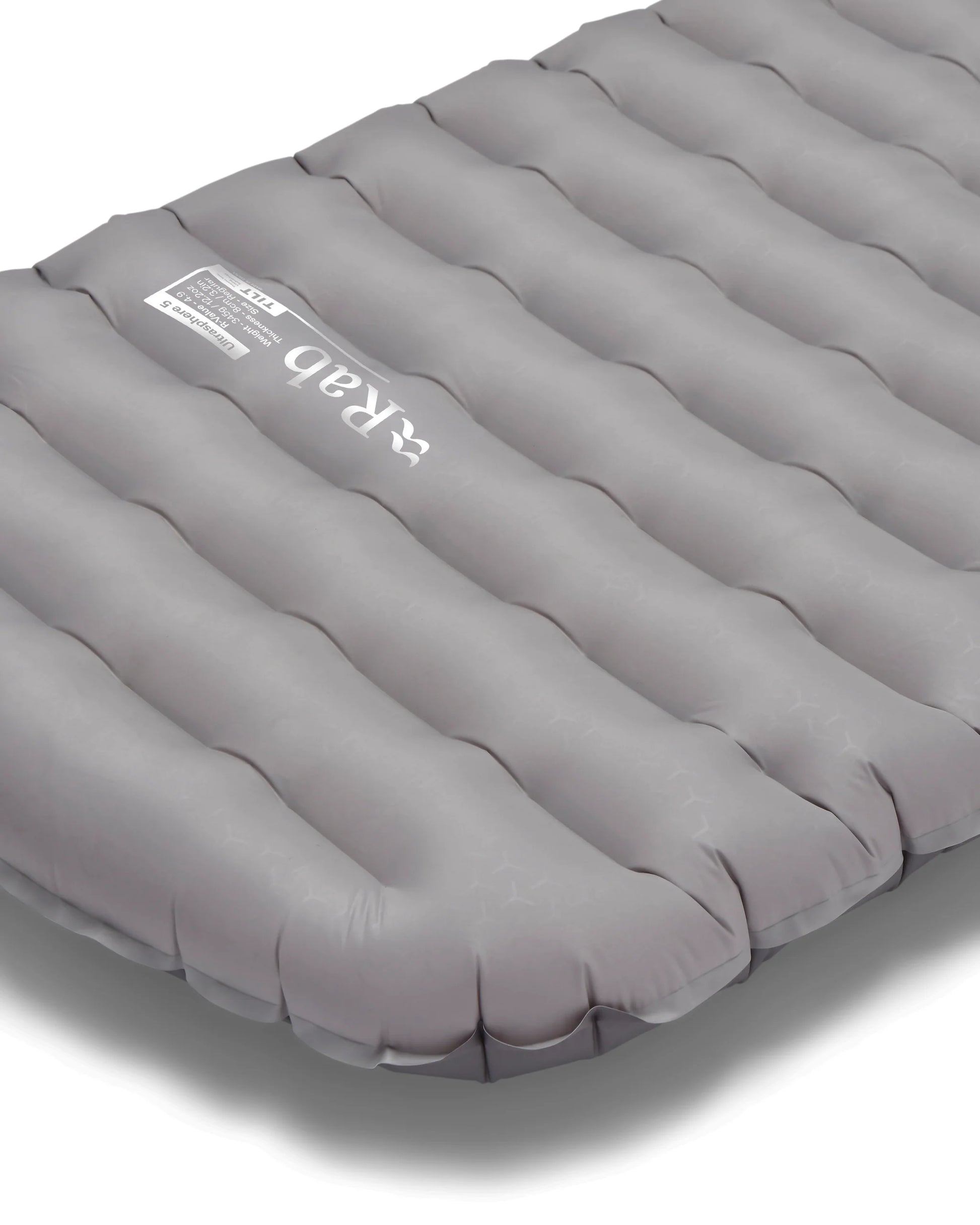 Rab Ultrasphere 5 Sleeping Mat in Dark Pewter - logo detail