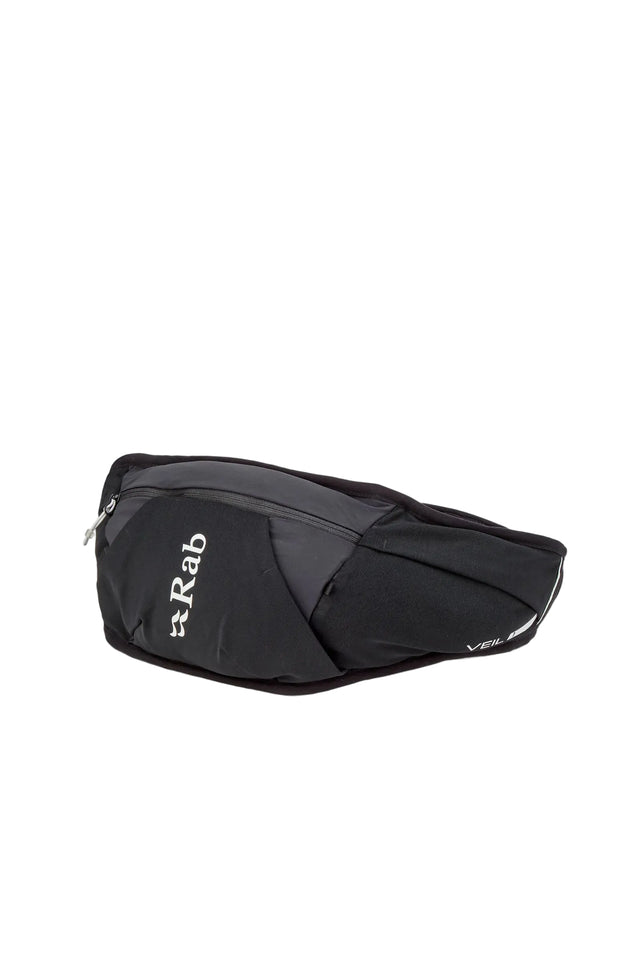 Rab Veil 1L Lightweight Belt Pack in Black - Front View