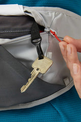 Rab Veil 1L Lightweight Belt Pack in Gargoyle/Graphene - Internal Security Pocket with Keys