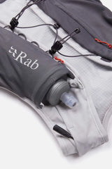 Rab Veil 6L Lightweight Running Vest in Gargoyle/Graphene - Side Stretch Pocket with Gel