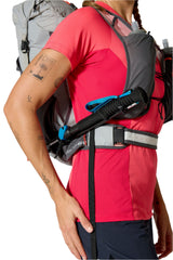 Rab Veil XP 20L Waterproof Pack in Pewter/Graphene - On Model Chest Strap Detail