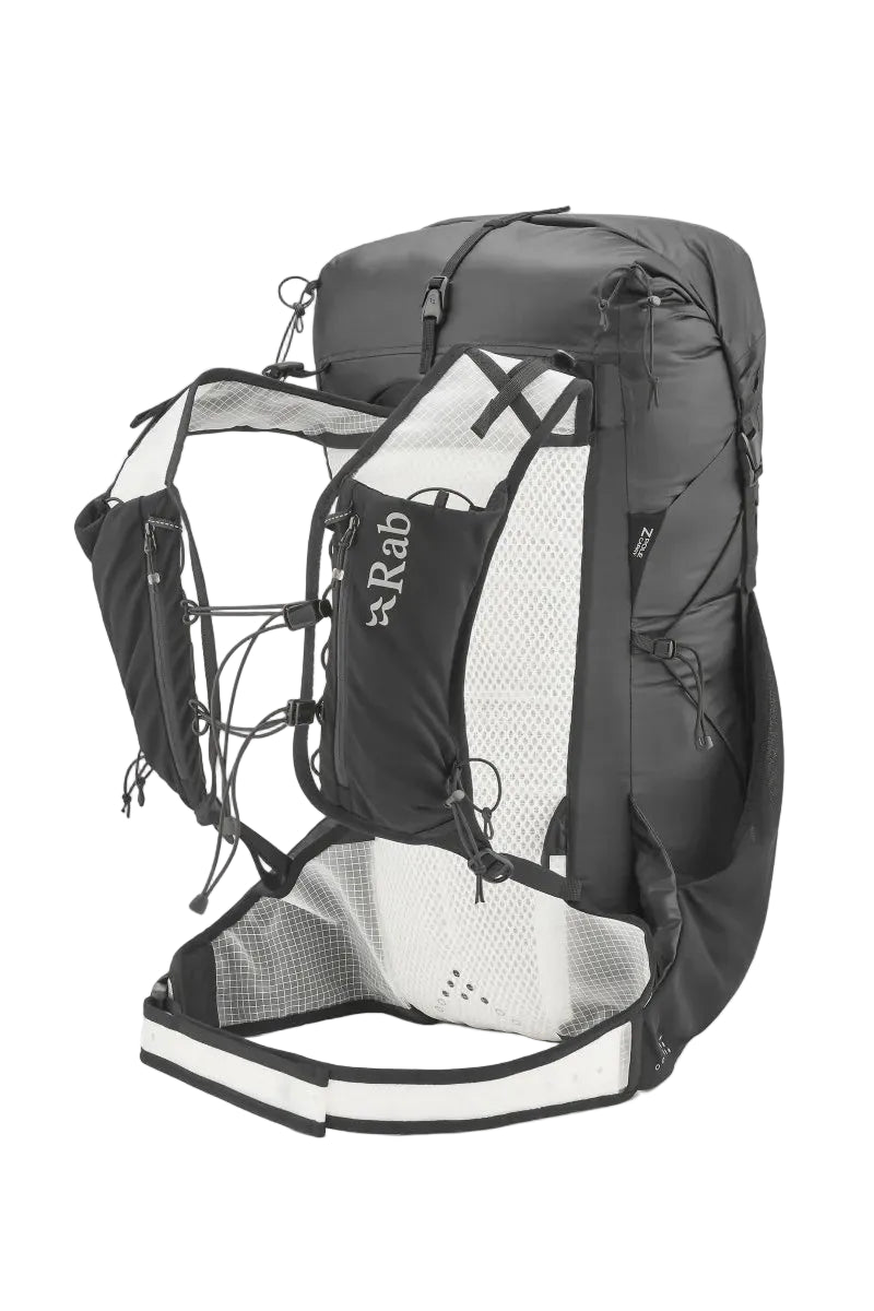 Rab Veil XP 30L Waterproof Pack in Black - Side View