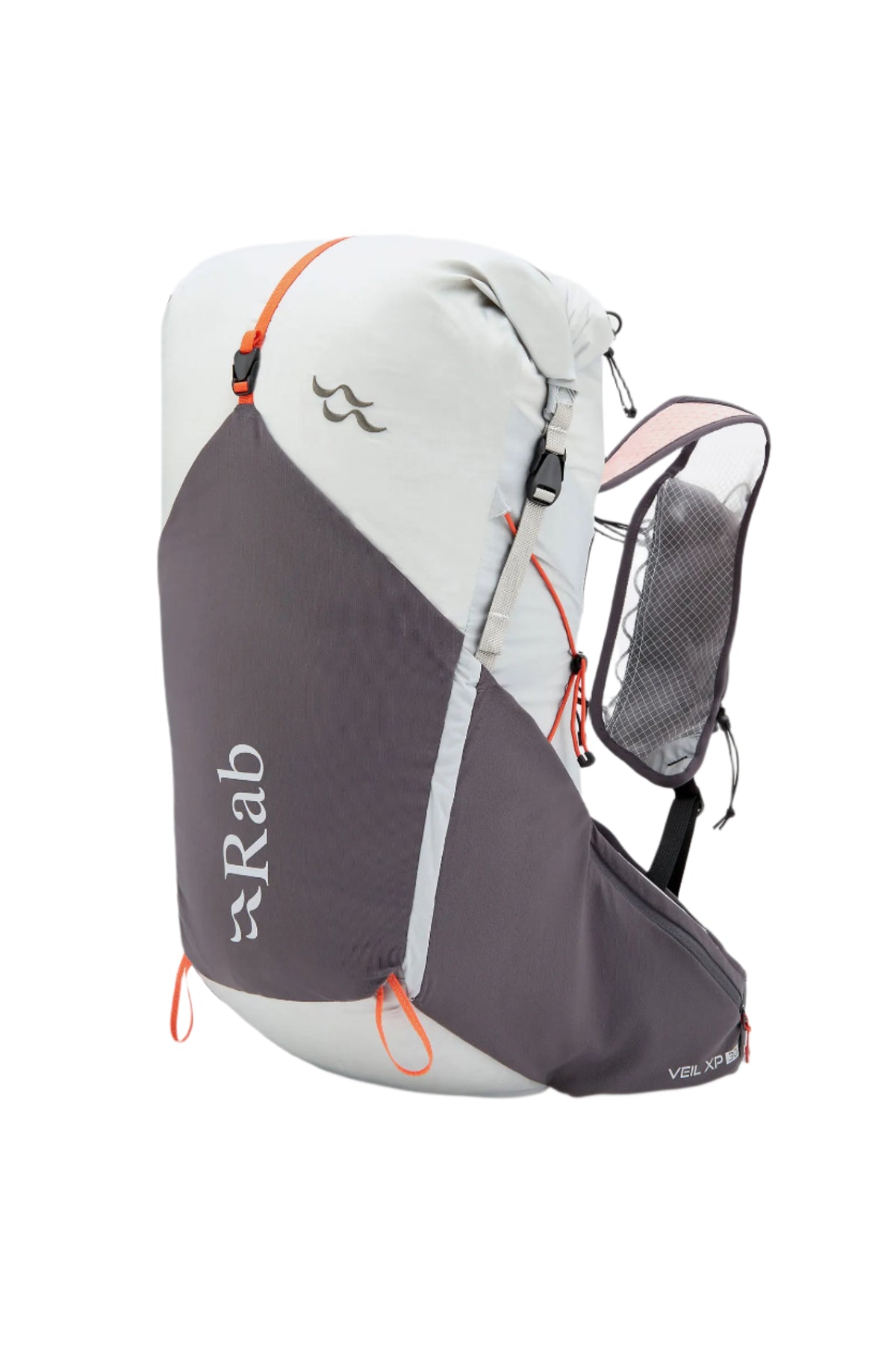 Rab Veil XP 30L Waterproof Pack in Pewter/Graphene - Front View