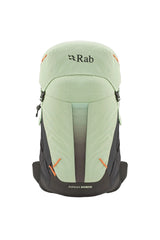 Rab Women's Airox ND 28 Day Pack in Fig Green/Black - Front Top View