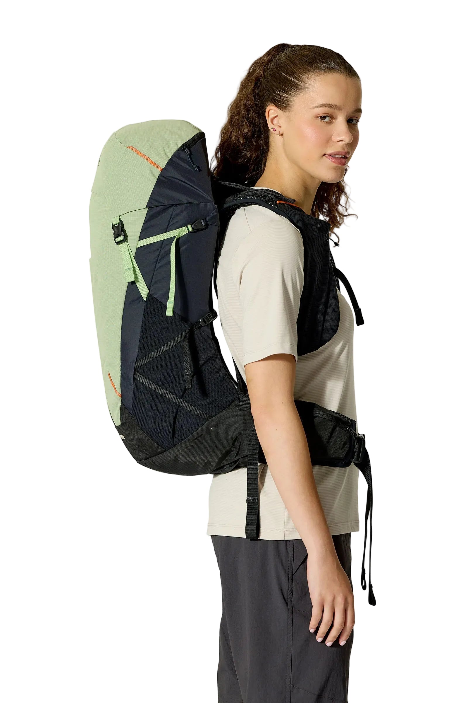 Rab Women's Airox ND 28 Day Pack in Fig Green/Black - Hipbelt Detail
