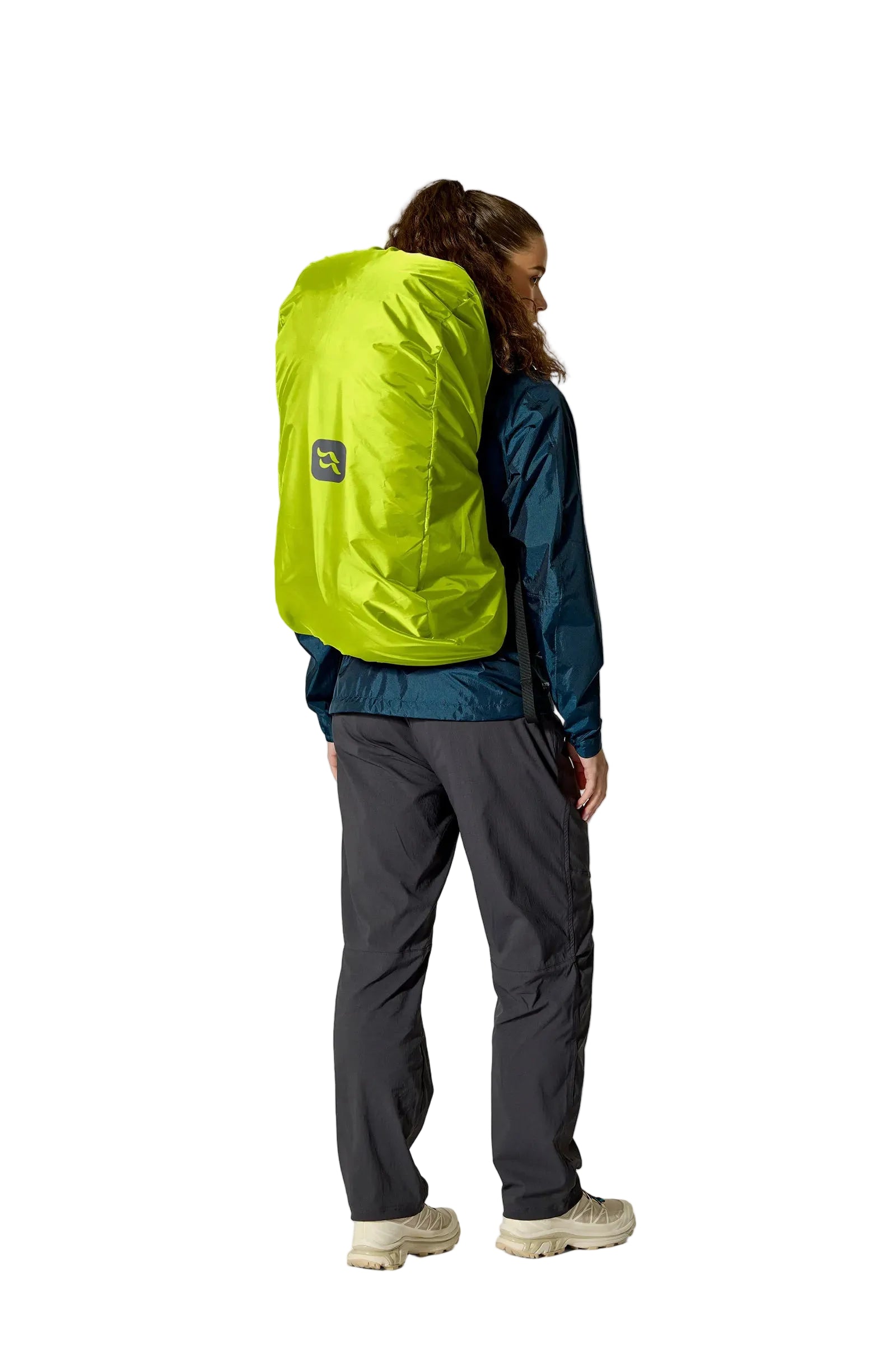 Rab Women's Airox ND 34 Day Pack in Mulberry/Black - Back View On Model