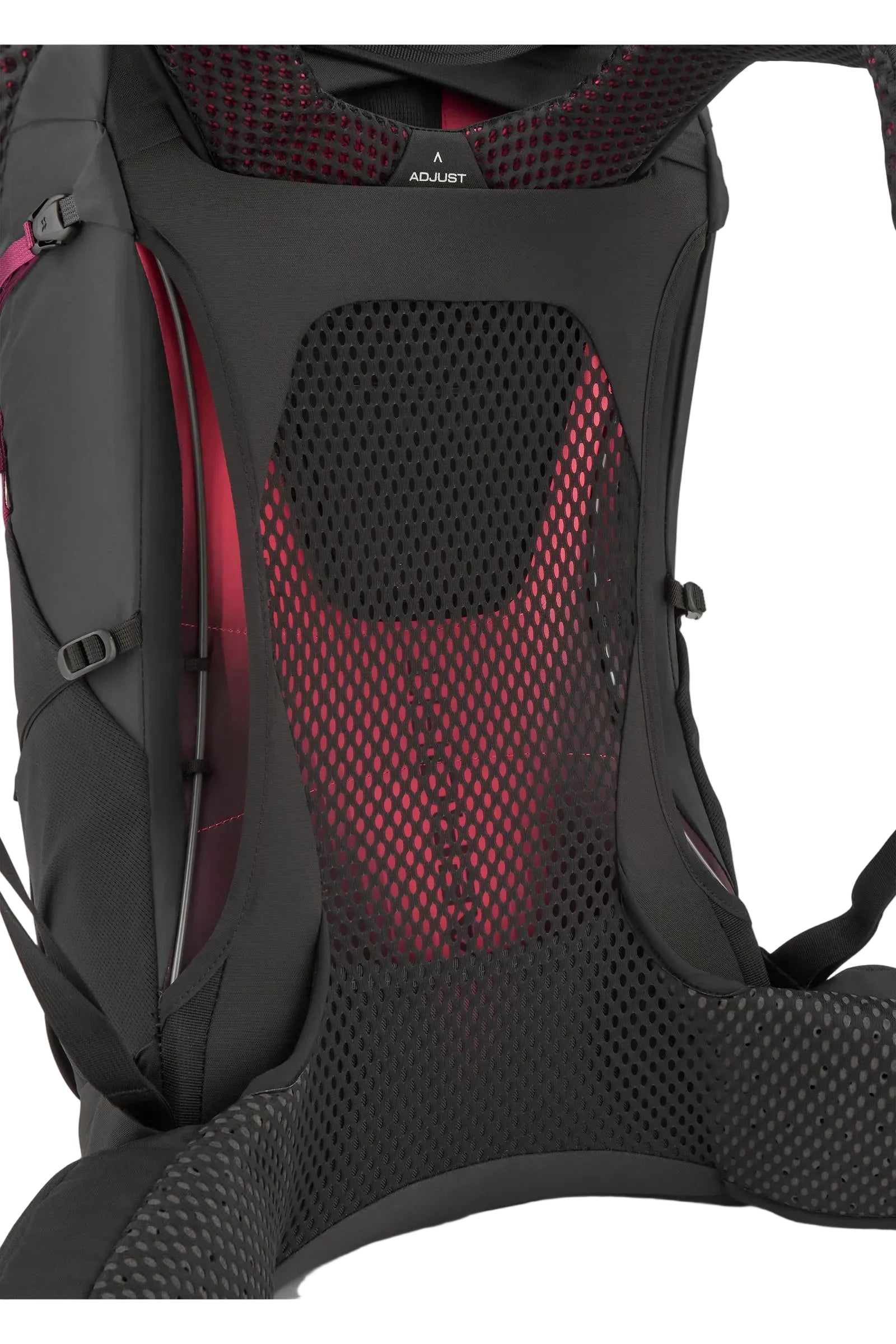 Rab Women's Airox ND 34 Day Pack in Mulberry/Black - Back System Detail