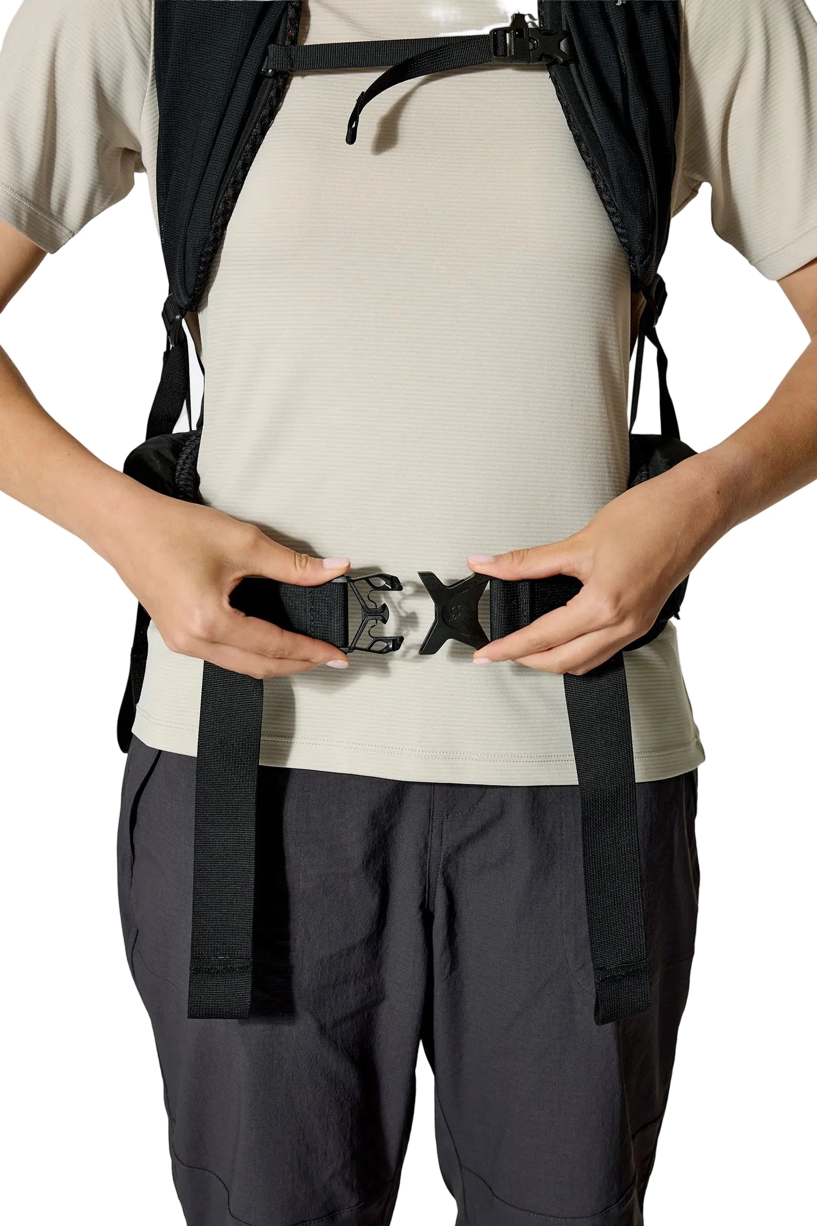 Rab Women's Airox ND 34 Day Pack in Mulberry/Black - Hipbelt Detail
