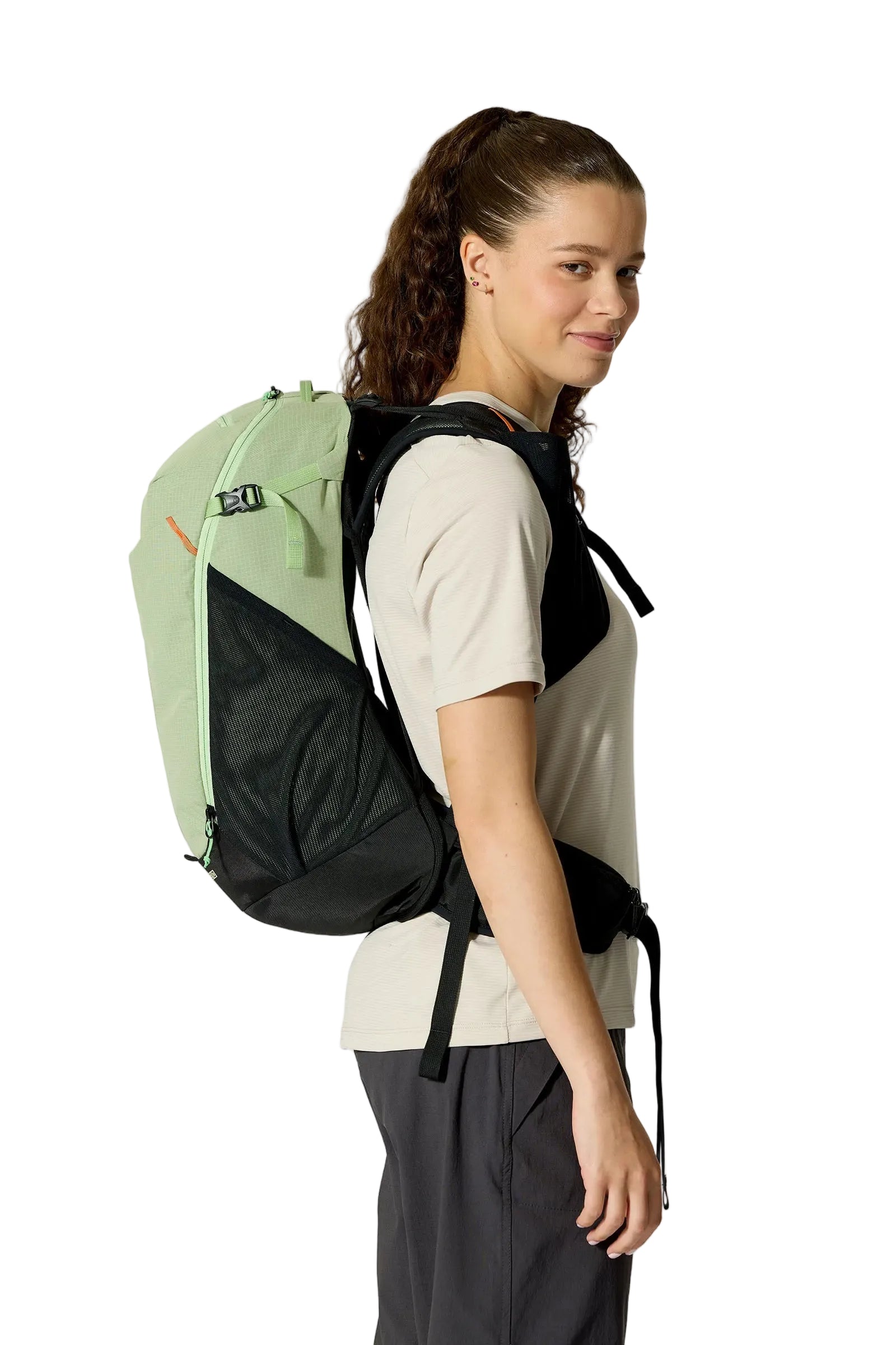 Rab Women's Airox ND22L Day Pack in Fig Green/Black - Back View