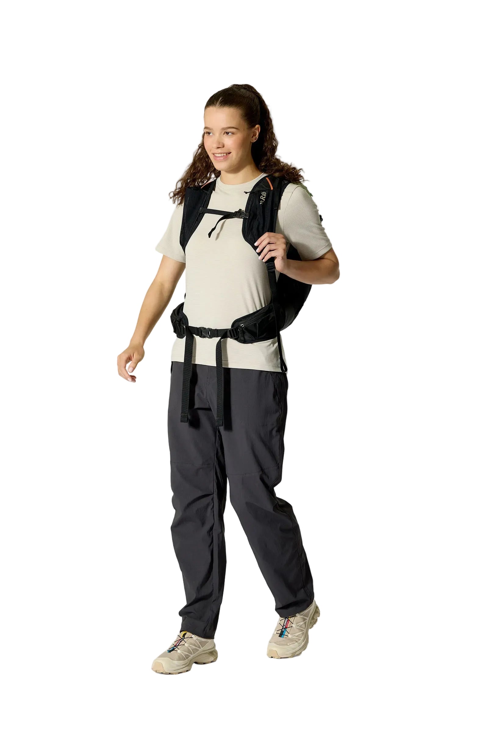 Rab Women's Airox ND22L Day Pack in Fig Green/Black - Main Compartment Detail