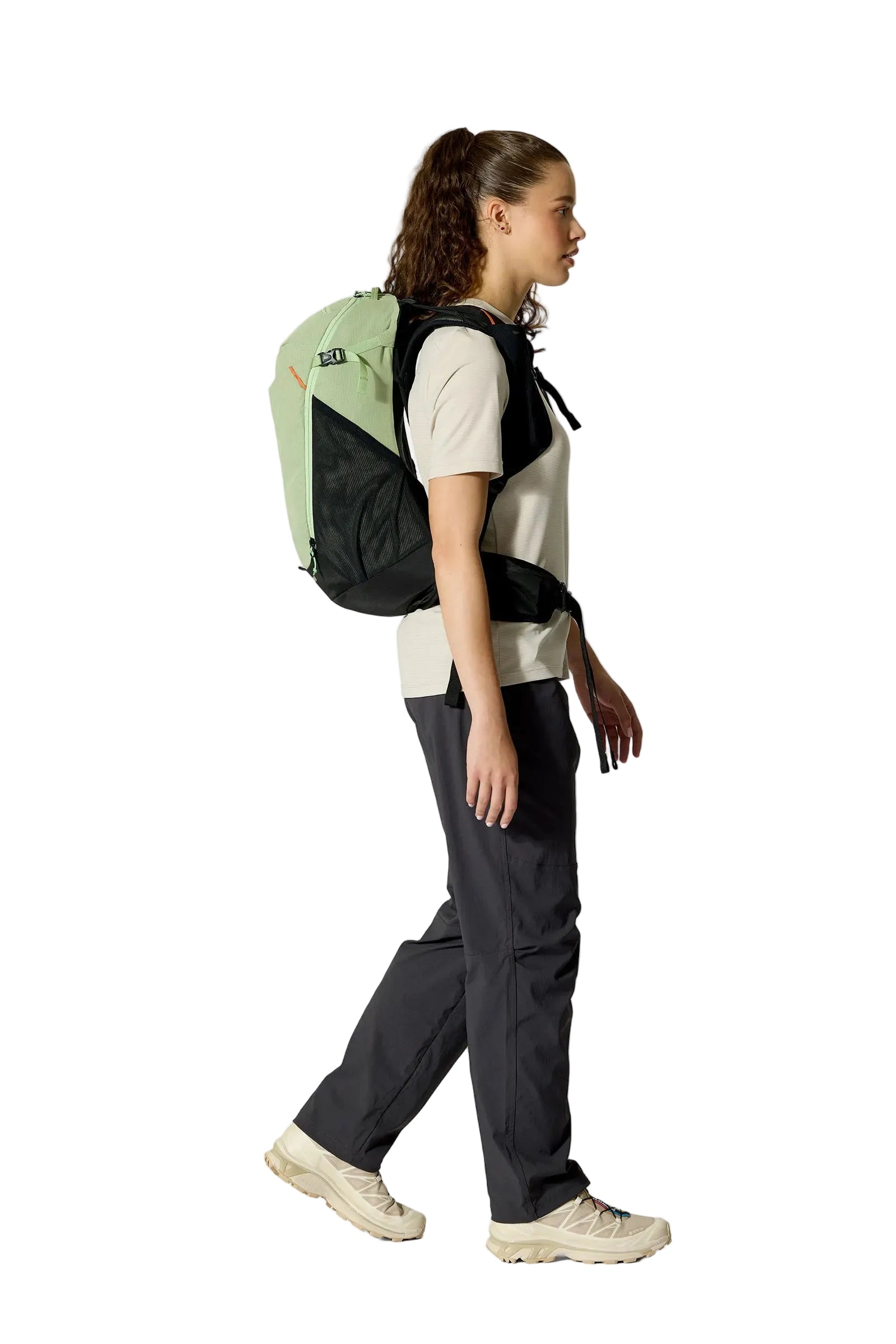Rab Women's Airox ND22L Day Pack in Fig Green/Black - On Model Back View