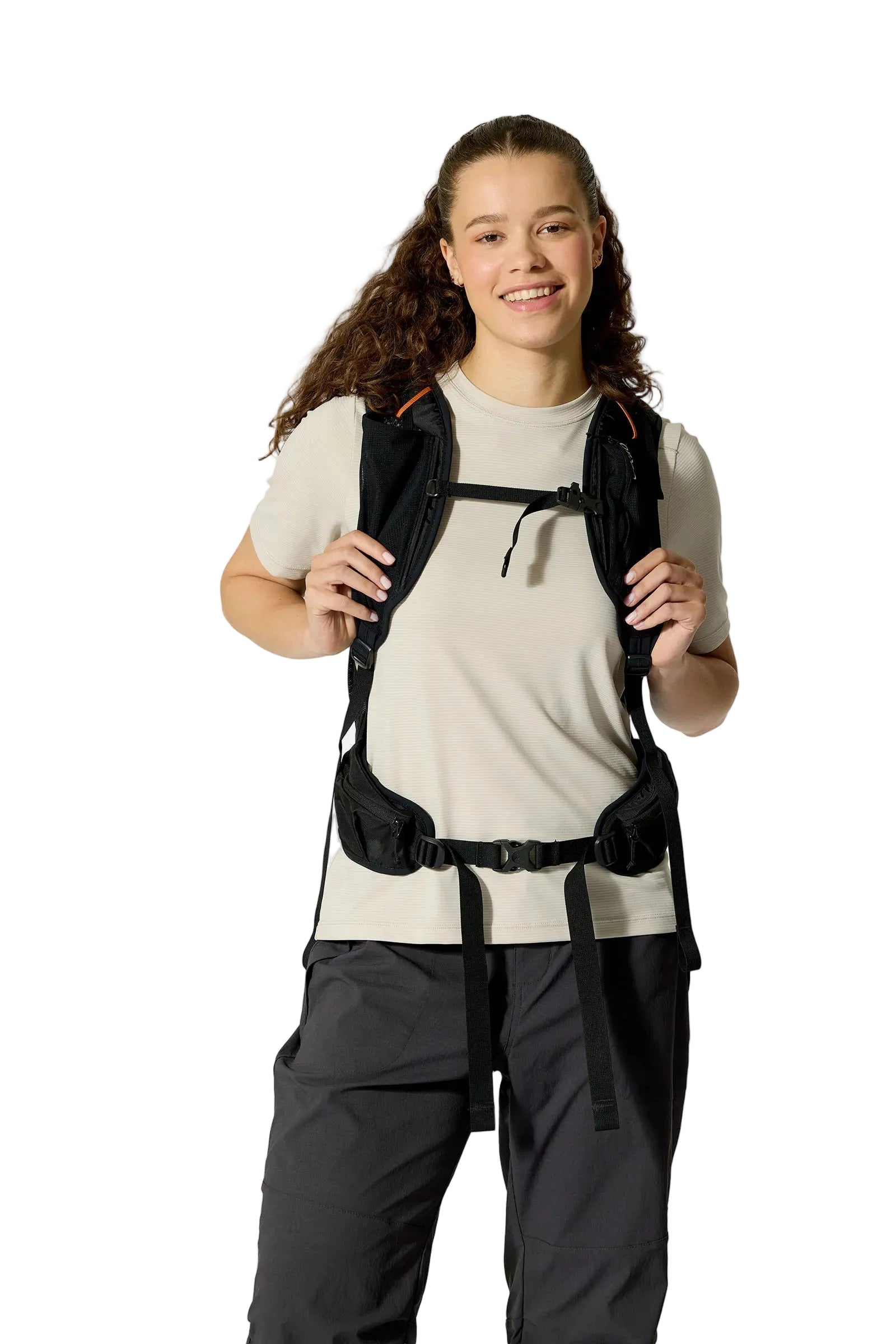 Rab Women's Airox ND22L Day Pack in Fig Green/Black - On Model Full Length View