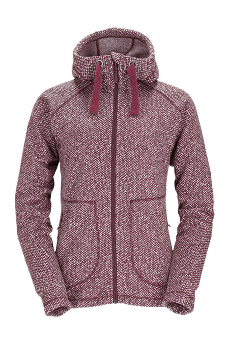 Rab Women's Amy Hoody in Rioja - Flat Lay
