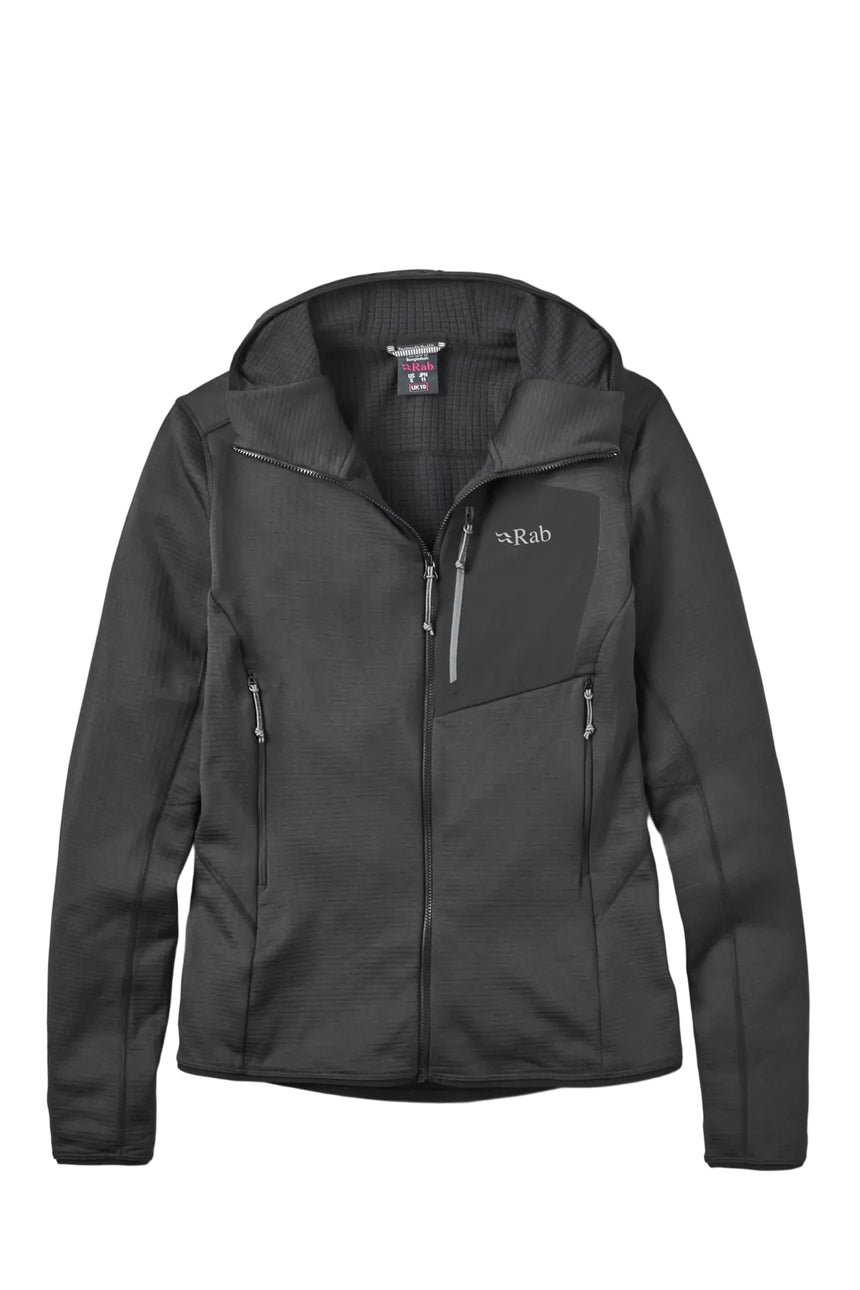 Rab Women's Ascendor Hoody in Black - front