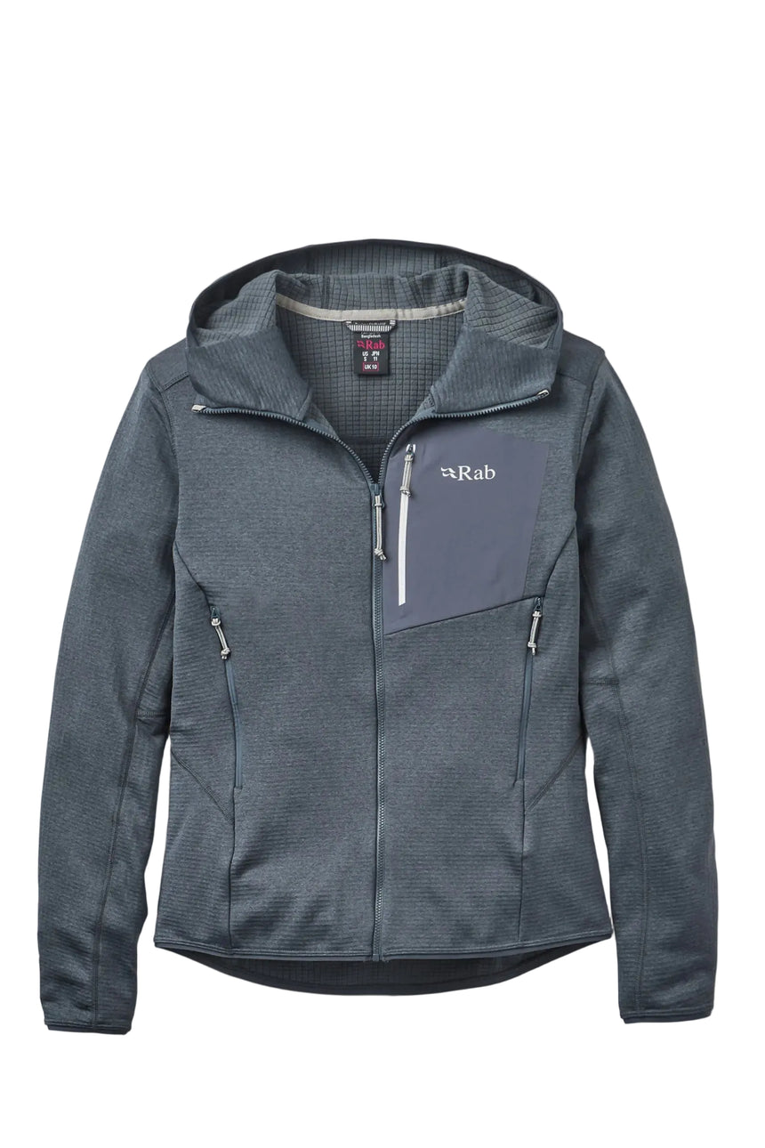 Rab Women's Ascendor Hoody in Steel - front