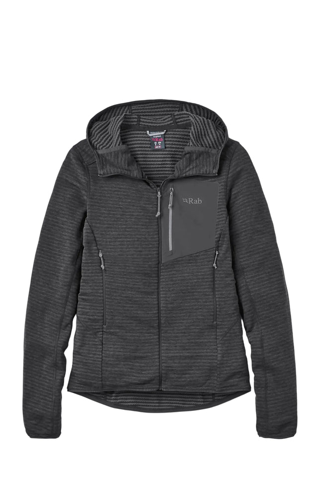 Rab Women's Ascendor Light Hoody in Black - front