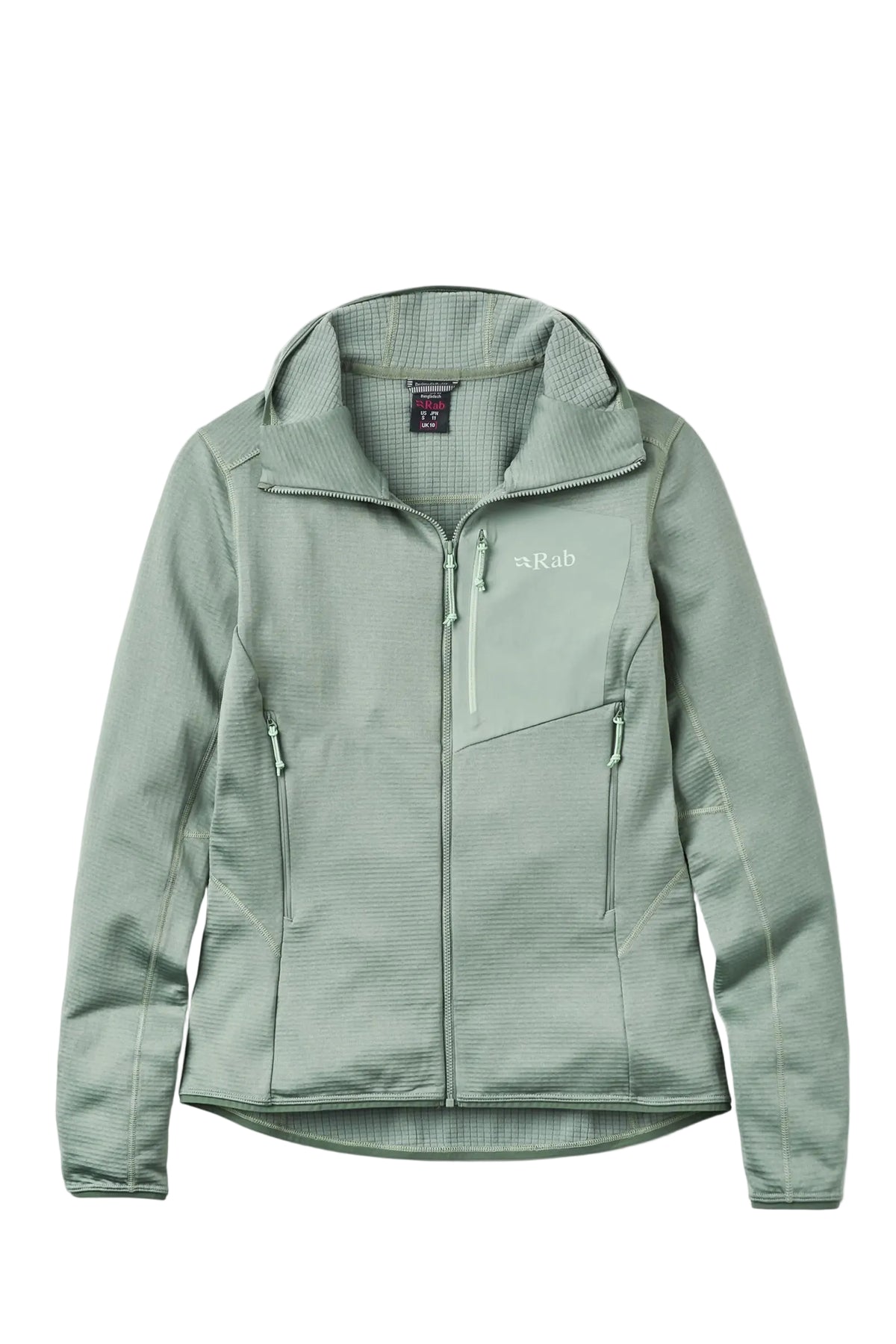 Rab Women's Ascendor Light Hoody in Dark Fig Green - front