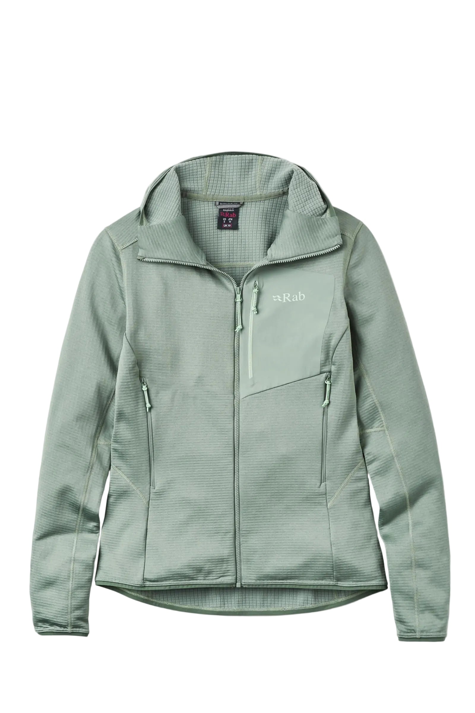 Rab Women's Ascendor Light Hoody in Dark Fig Green - front