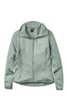 Rab Women's Ascendor Light Hoody in Dark Fig Green - front