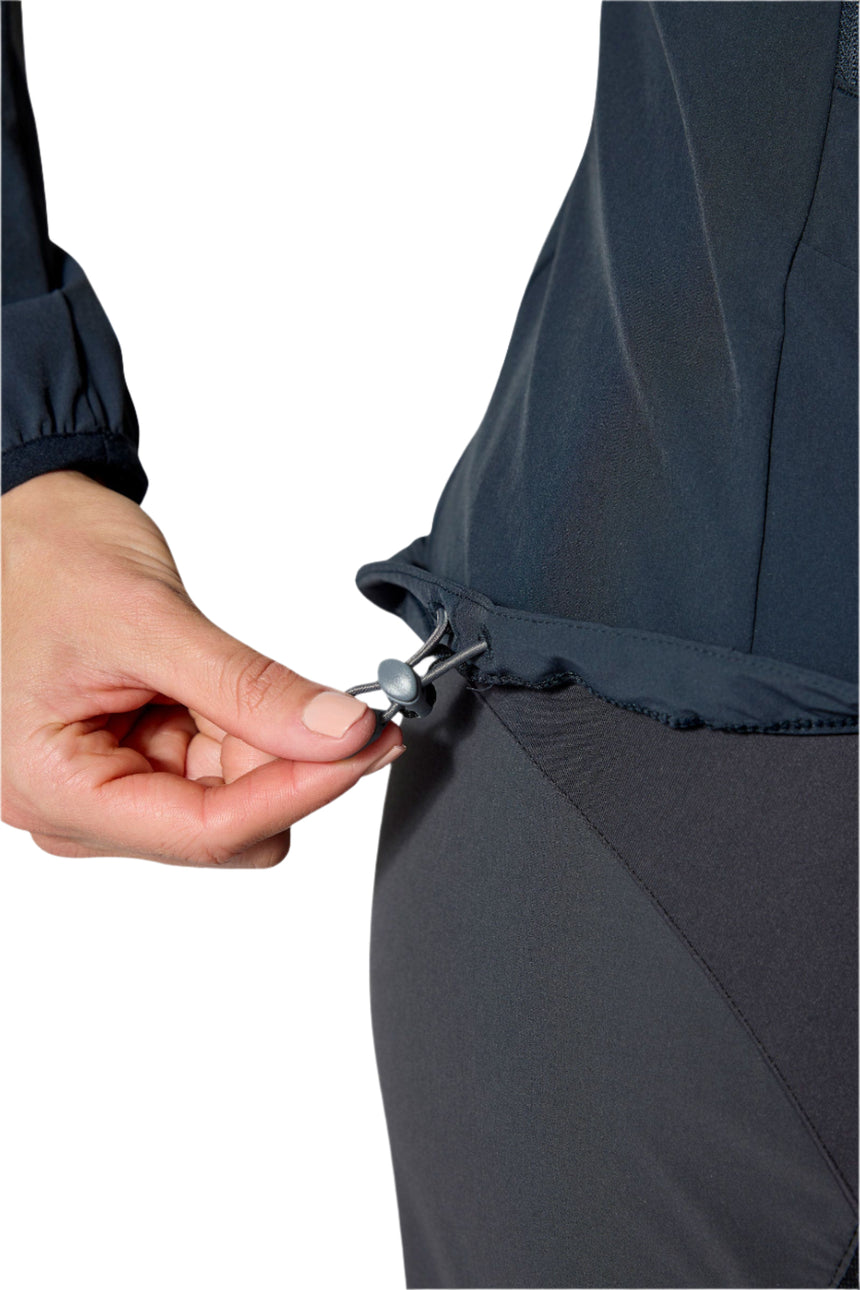 Rab Women's Borealis Hooded Jacket in Beluga - cuff detail