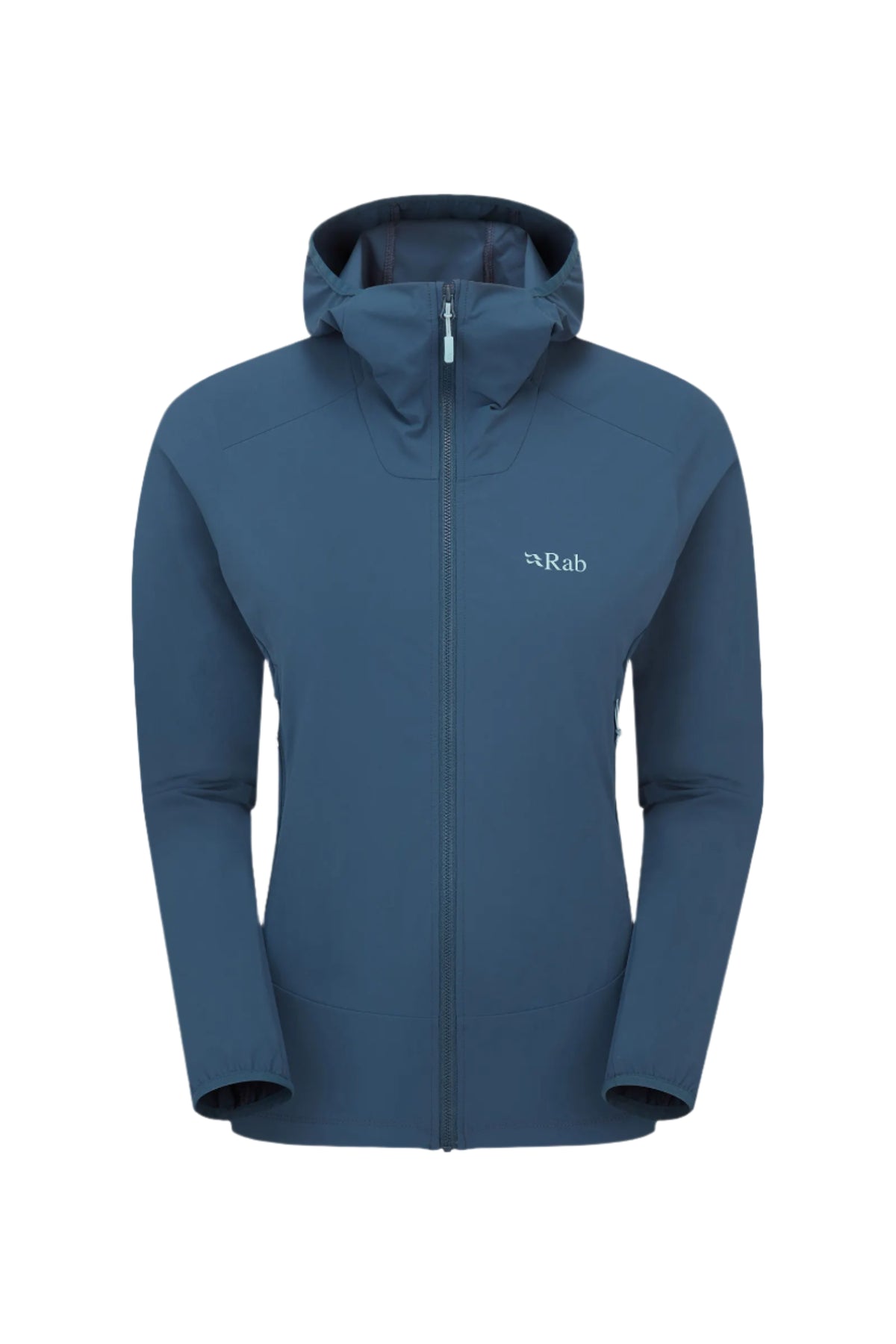 Rab Women's Borealis Hooded Jacket in Tempest Blue - front