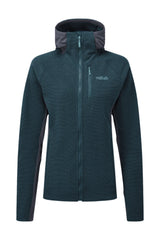 Rab Women's Capacitor Hoody in Orion Blue - front