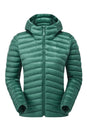 Rab Women's Cirrus Flex Insulated Hooded Jacket in Eucalyptus/Green Slate - front