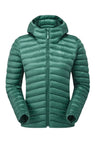 Rab Women's Cirrus Flex Insulated Hooded Jacket in Eucalyptus/Green Slate - front