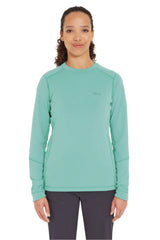 Rab Women's Conduit Crew in Glacier Blue - worn, front