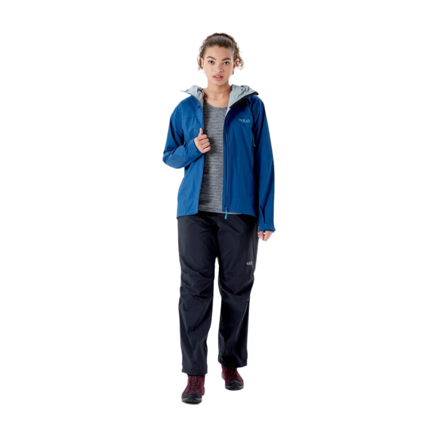 Rab Women's Downpour Plus 2.0 Pant in Black - worn