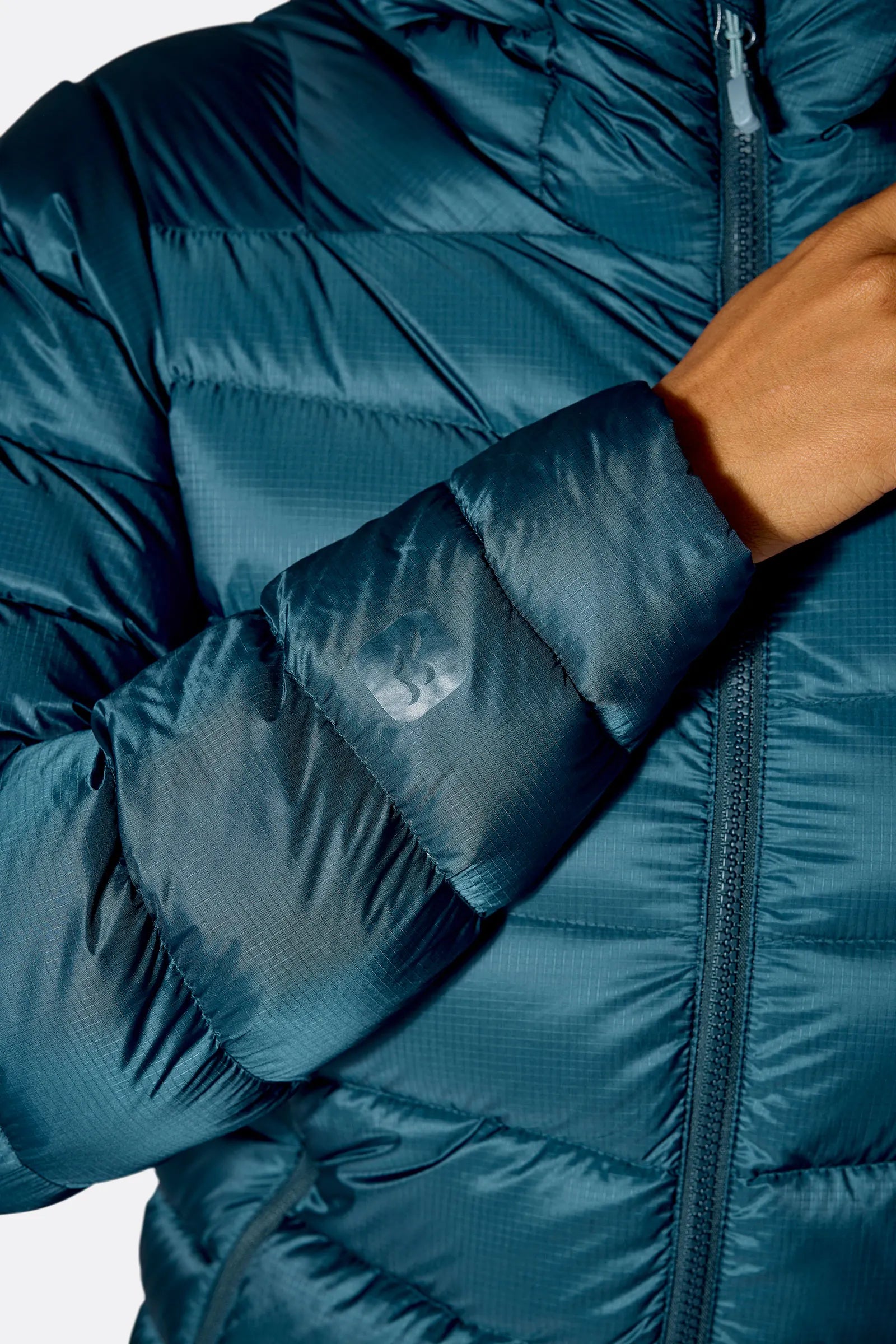 Rab Women's Electron Pro Down Jacket in Black - cuff detail