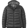 Rab Women's Electron Pro Down Jacket in Black - front, hood up