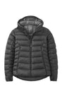 Rab Women's Electron Pro Down Jacket in Black - front, hood up