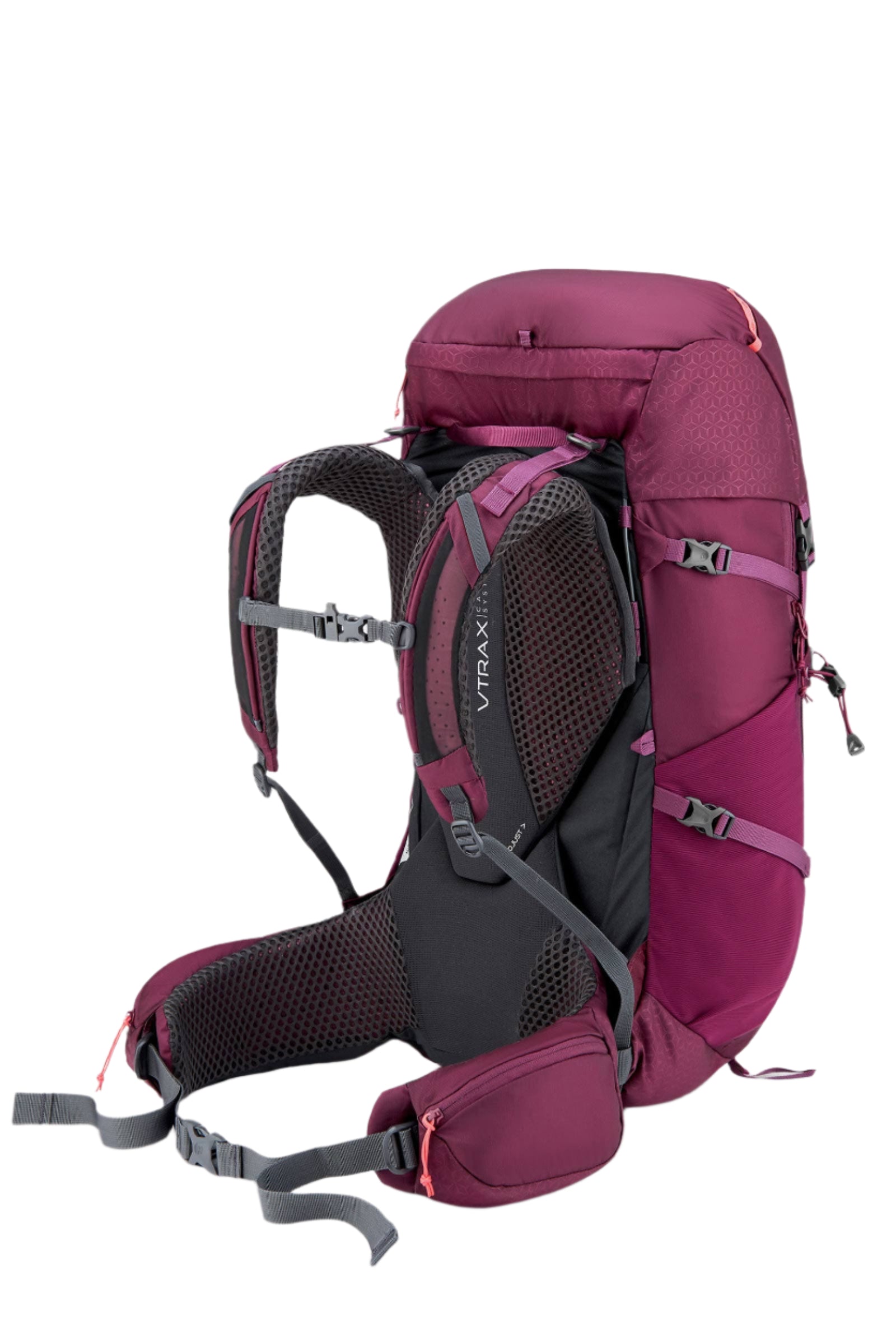 Rab Women's Exion ND35L Hiking Pack in Mulberry - Back System