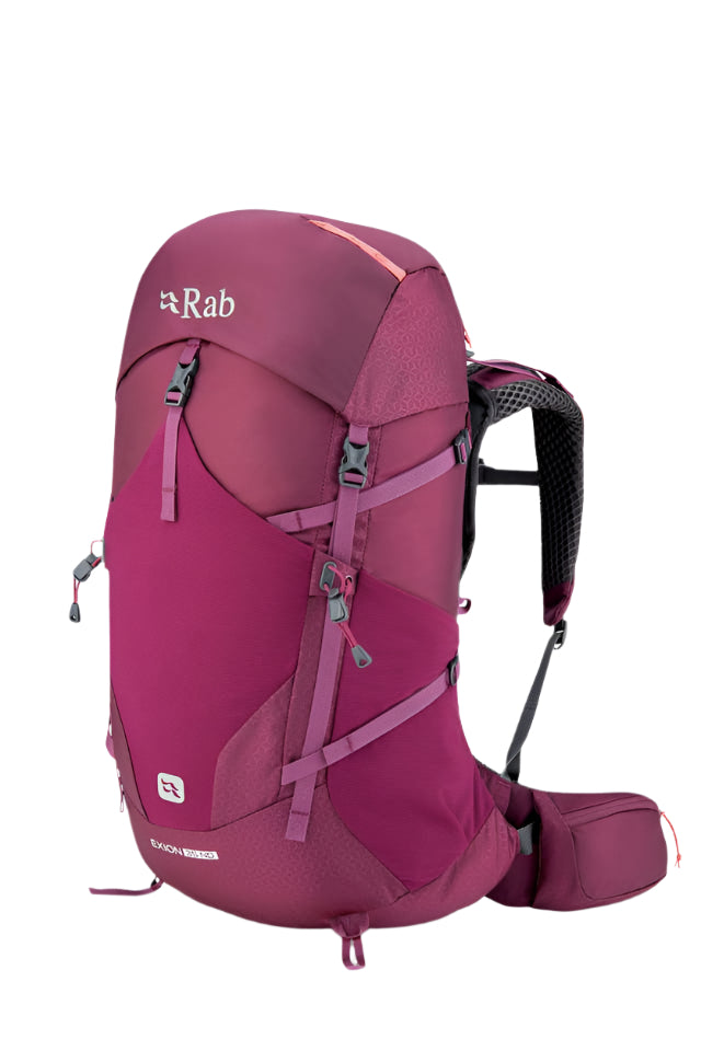 Rab Women's Exion ND35L Hiking Pack in Mulberry - Front View