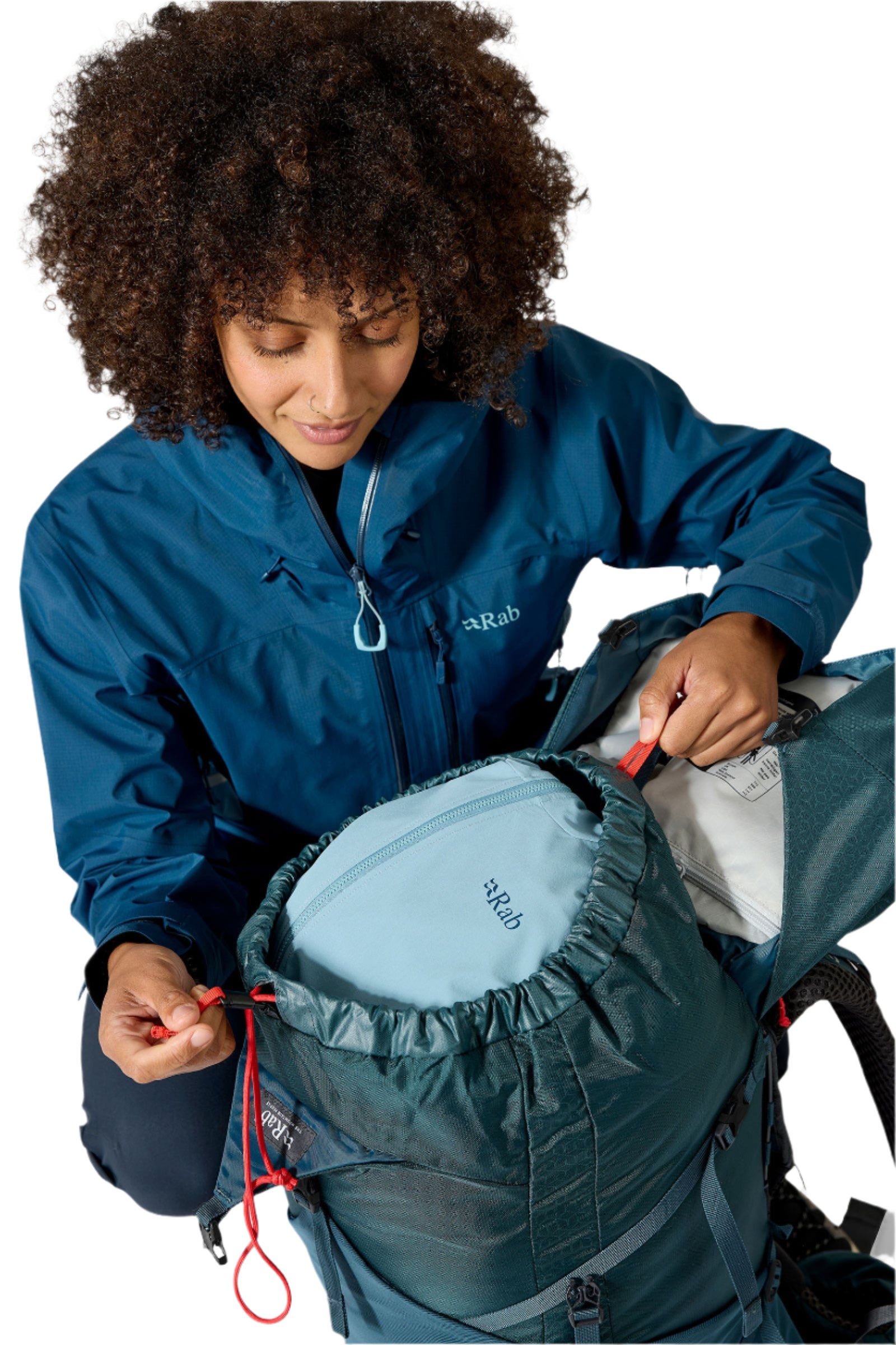 Rab Women's Exion ND45L Hiking Pack in Orion Blue - Hipbelt Pocket