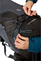 Rab Women's Exion ND65L Hiking Pack in Anthracite/Graphene - Front Zip Access
